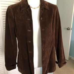 Vintage Lord & Taylor Brown suede jacket